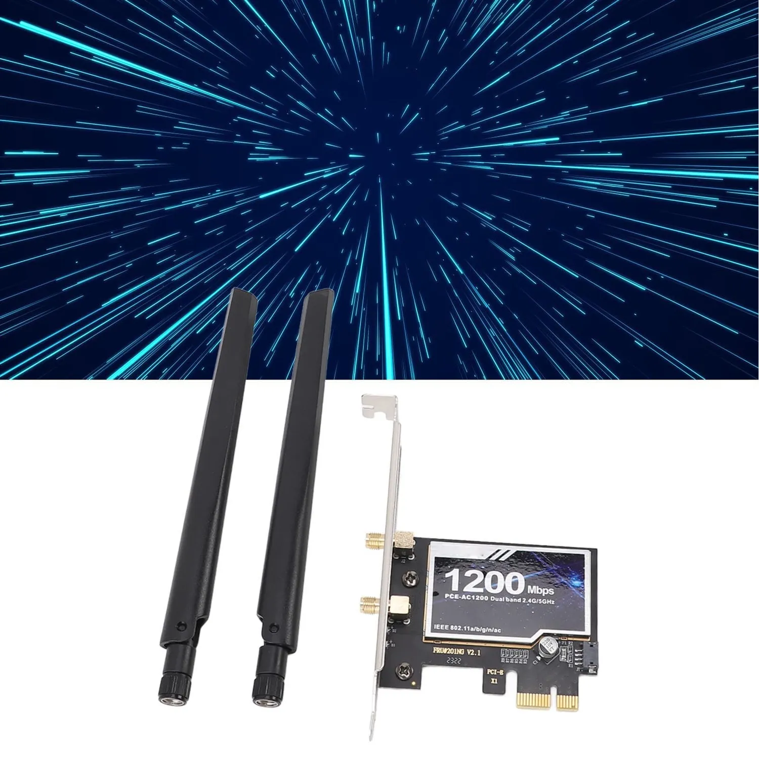 Zunate 8265AC Scheda WiFi PCIe Dual Band Bluetooth 4.2