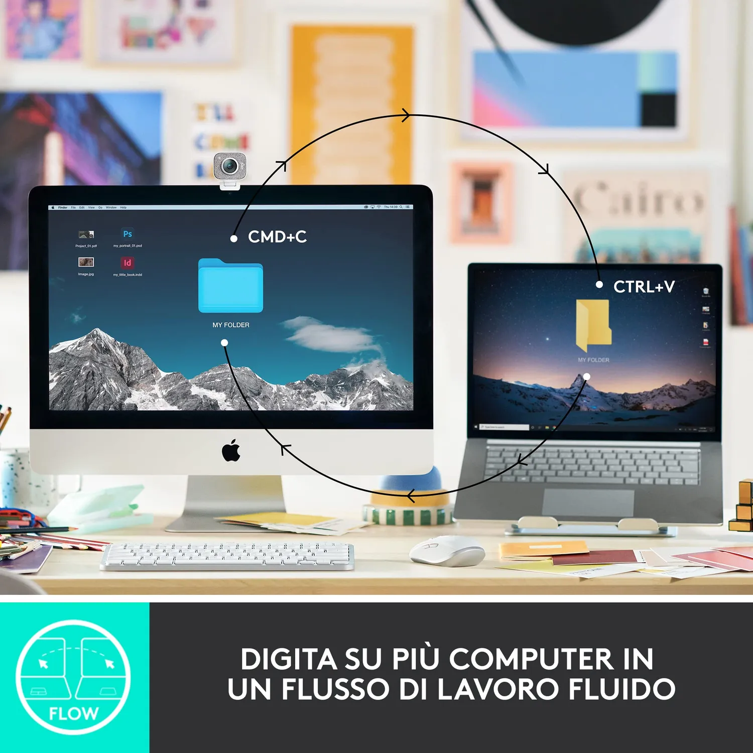 Logitech MX Keys Mini Business tastiera wireless ITA QWERTY