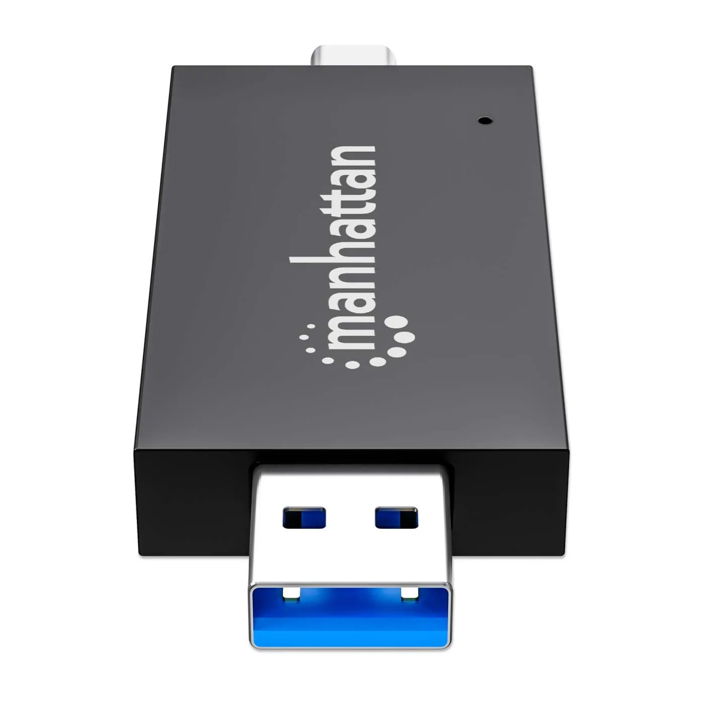 Manhattan USB 3.0 Type-C Type-A Combo lettore schede SD microSD 5 Gbps