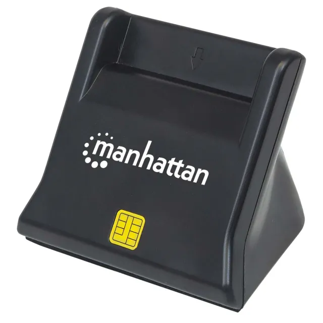 Manhattan Lettore Smart Card USB-A da Scrivania Verticale