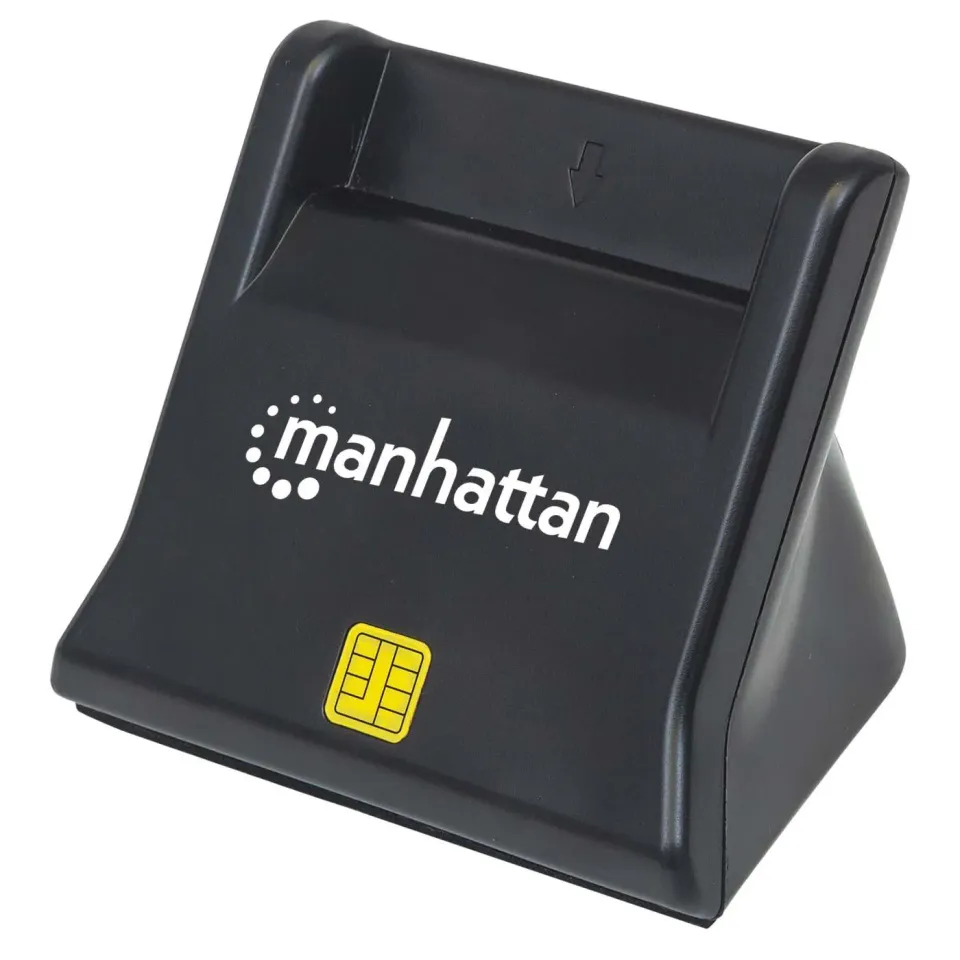 Manhattan Lettore Smart Card USB-A da Scrivania Verticale
