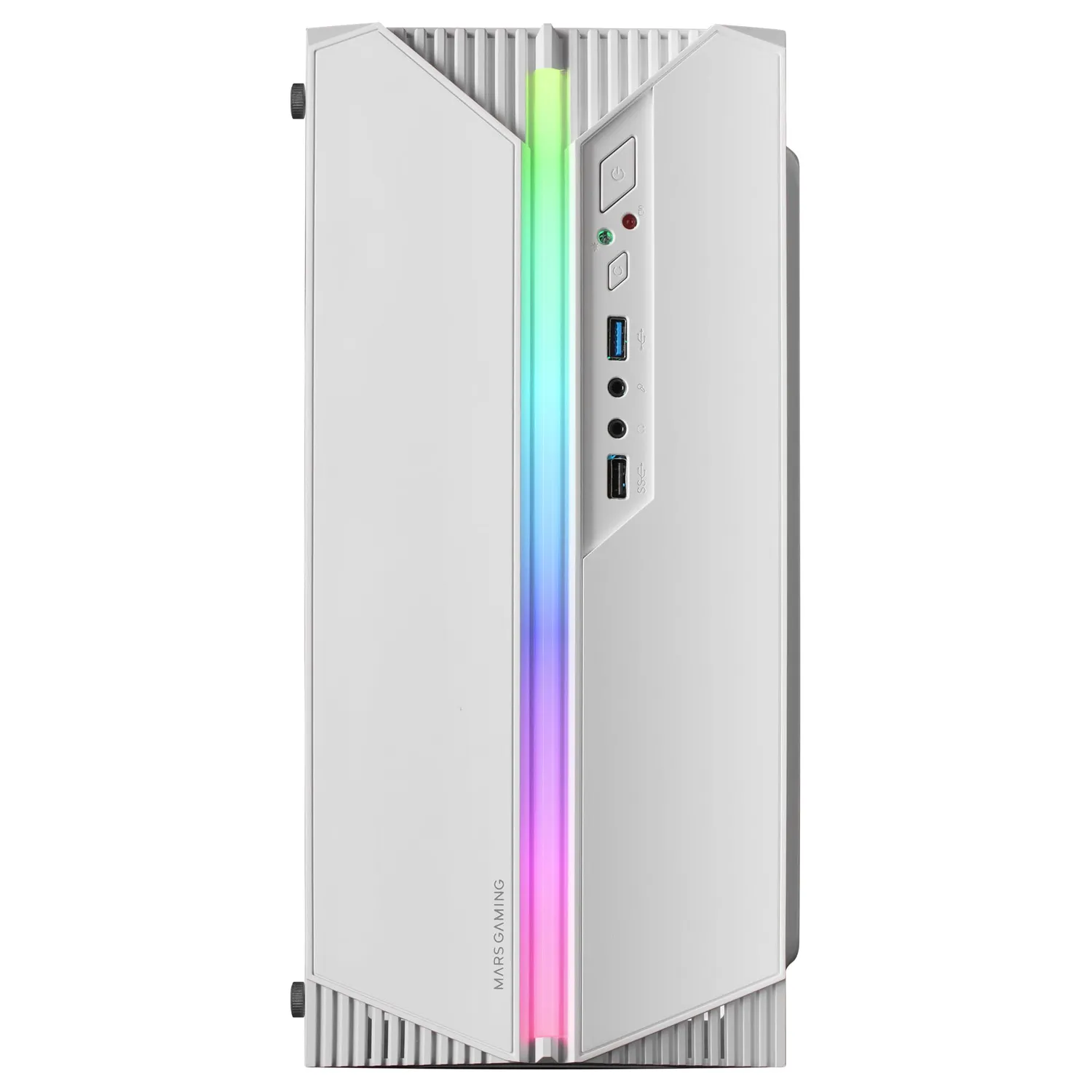 Mars Gaming MC-S1 case PC Micro-ATX bianco ARGB