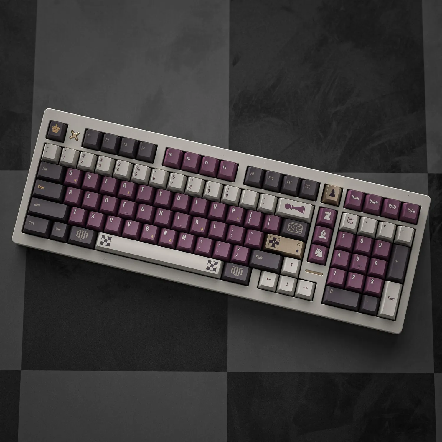 ALOHAKB Chess Game keycap PBT 108 tasti All in One