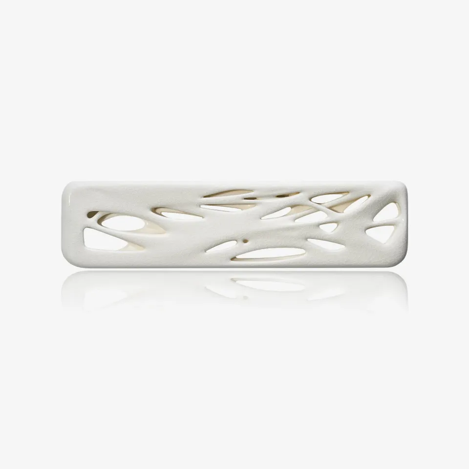 Cerakey Ellipsis poggiapolsi ceramica White Crazed 65% 75%
