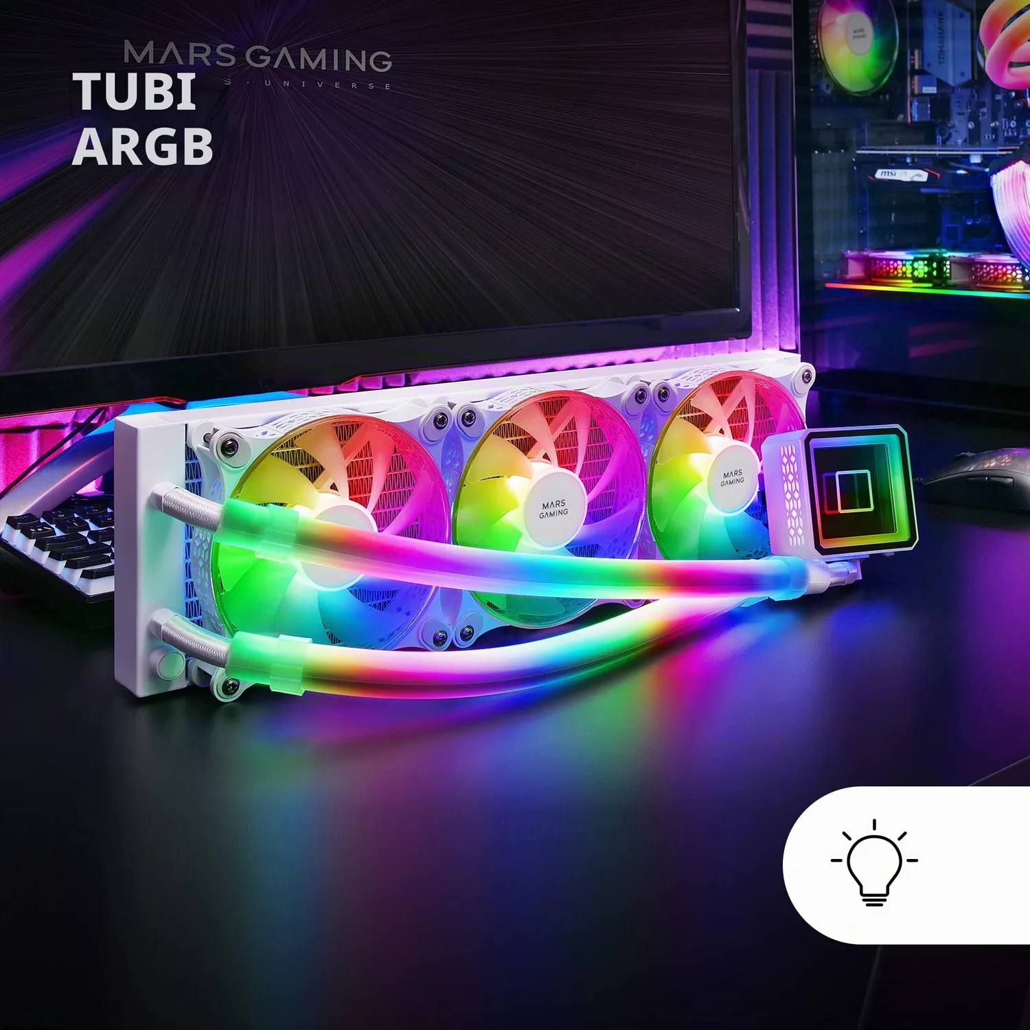 Mars Gaming ML ULTRA360W dissipatore a liquido 360 bianco