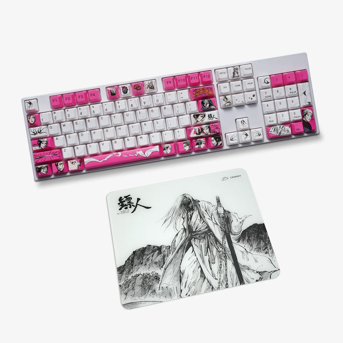 Cerakey Blades Guardians bundle keycap ceramica + vetro Dao Ma