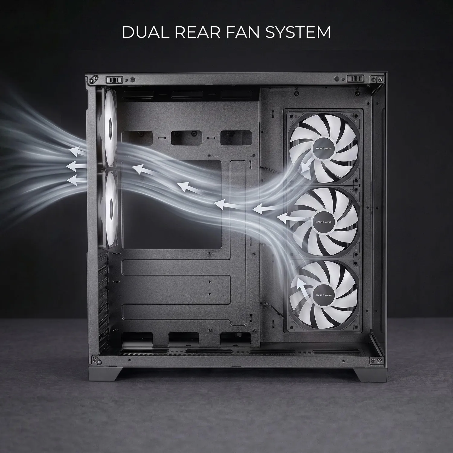 Mars Gaming MCVPRO Case PC ATX Bianco 5 Ventole ARGB
