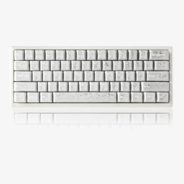 Cerakey V2 set keycap ceramica White Ice Crystal full