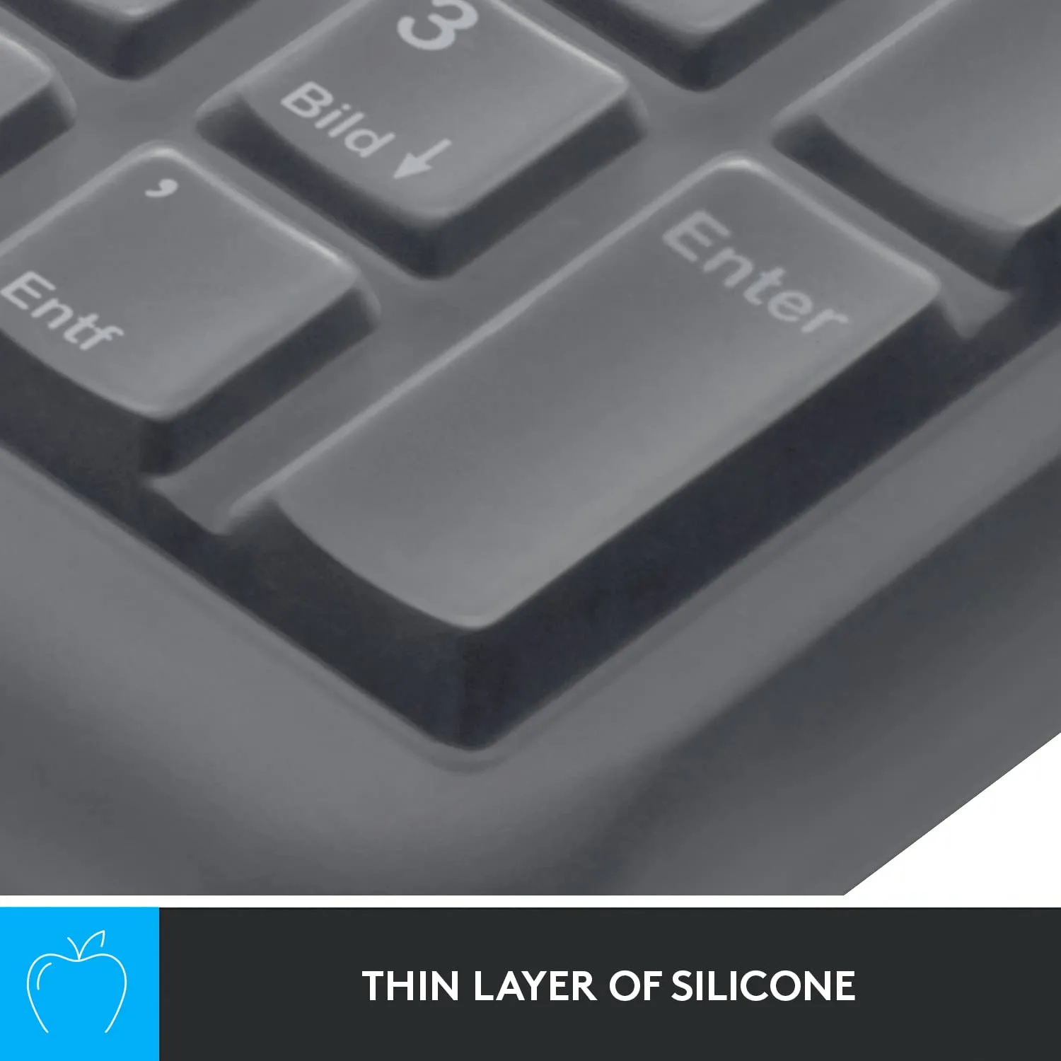 Logitech cover tastiera silicone K270 MK270 antipolvere