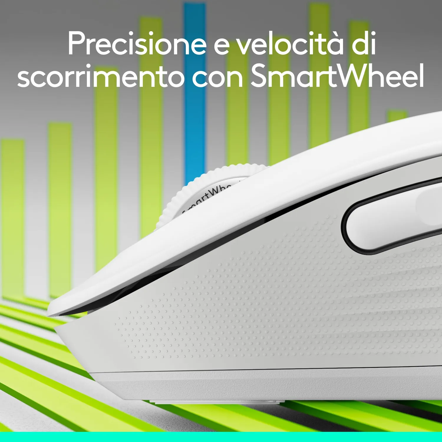 Logitech Signature M650 L Mouse Wireless Bianco Mani Grandi