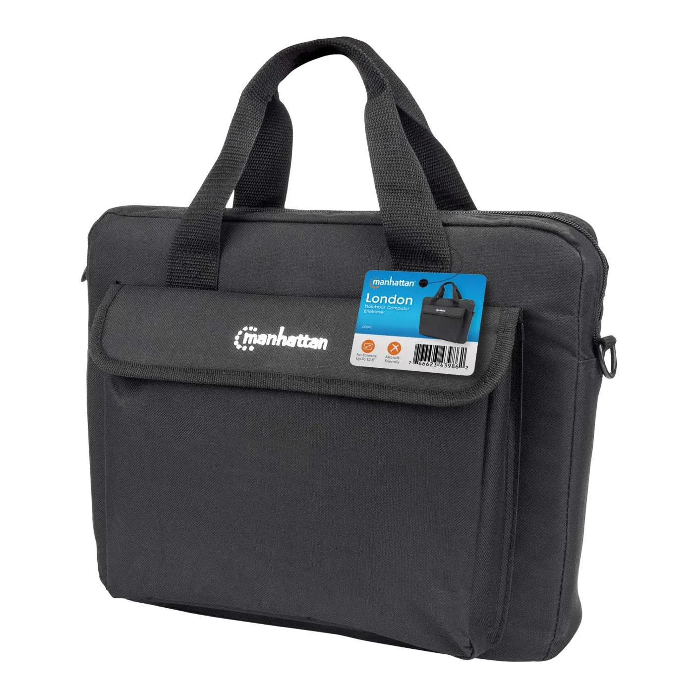 Manhattan London Borsa Laptop 12.5" Nera imbottita