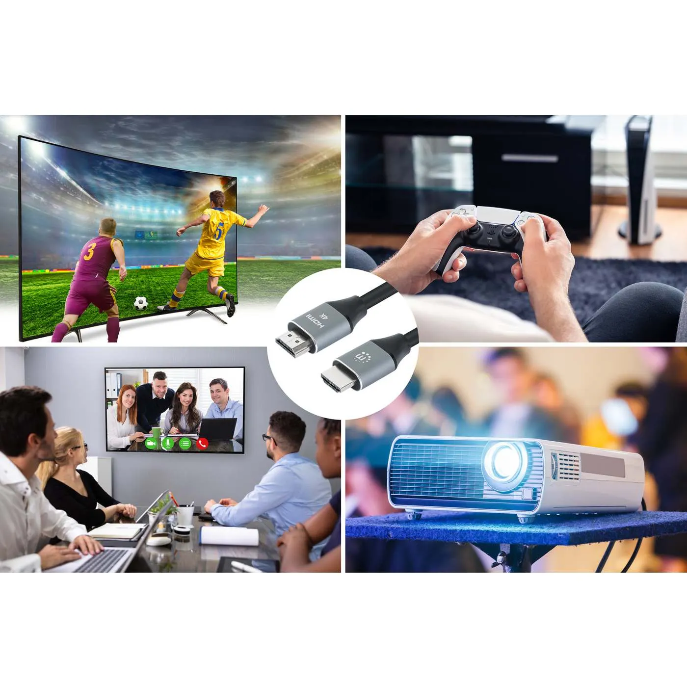 Manhattan Cavo HDMI High Speed 4K 1m con Ethernet