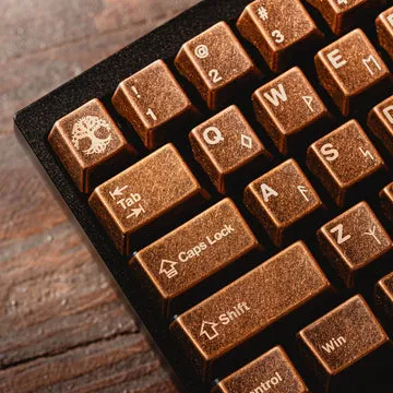 Awekeys Viking Antiques Thor keycap metallo rame