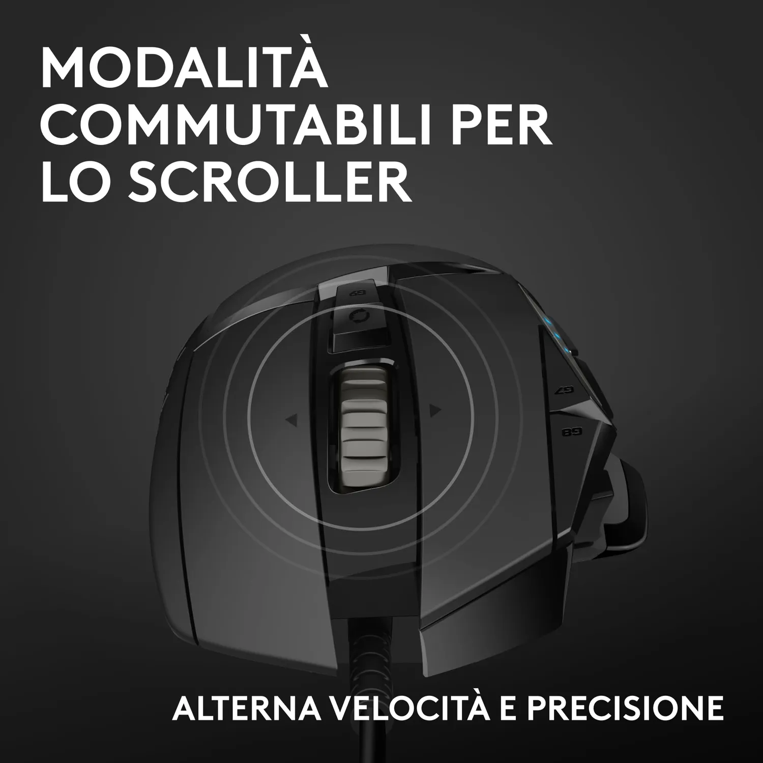 Logitech G G502 HERO mouse gaming cablato 25600 DPI