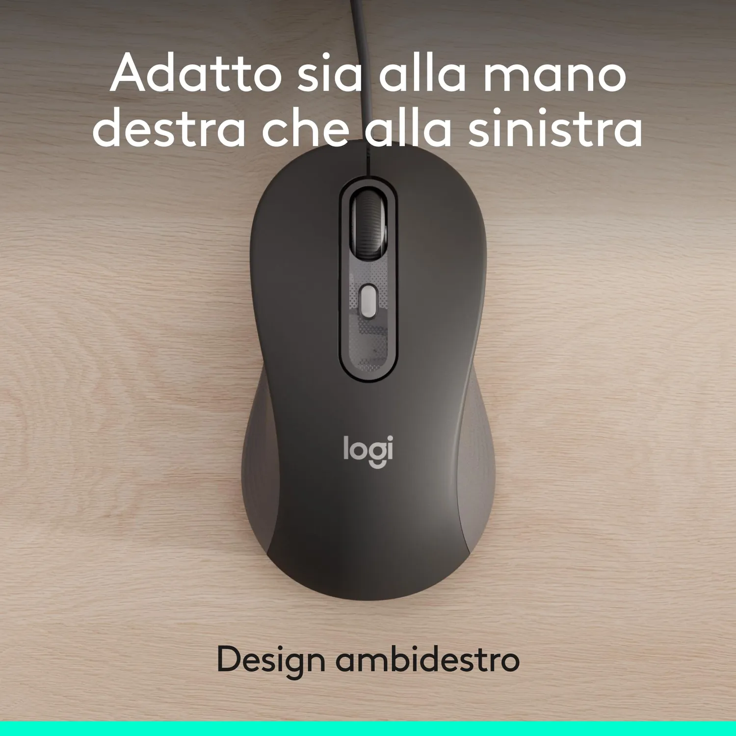 Logitech Signature M520 mouse con filo USB-C silenzioso
