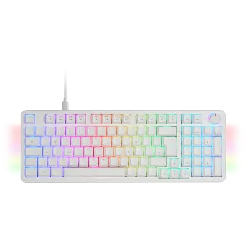 Mars Gaming MKPRO tastiera meccanica full size bianca silent