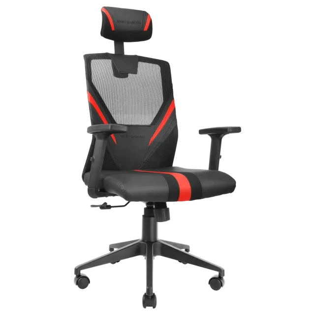 Mars Gaming MGCERGOBR Sedia Gaming Rossa Rete Traspirante