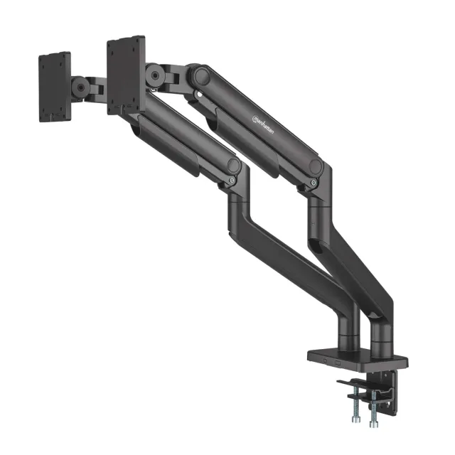 Manhattan Supporto Monitor Doppio 17-45 Pollici Alluminio 20 kg