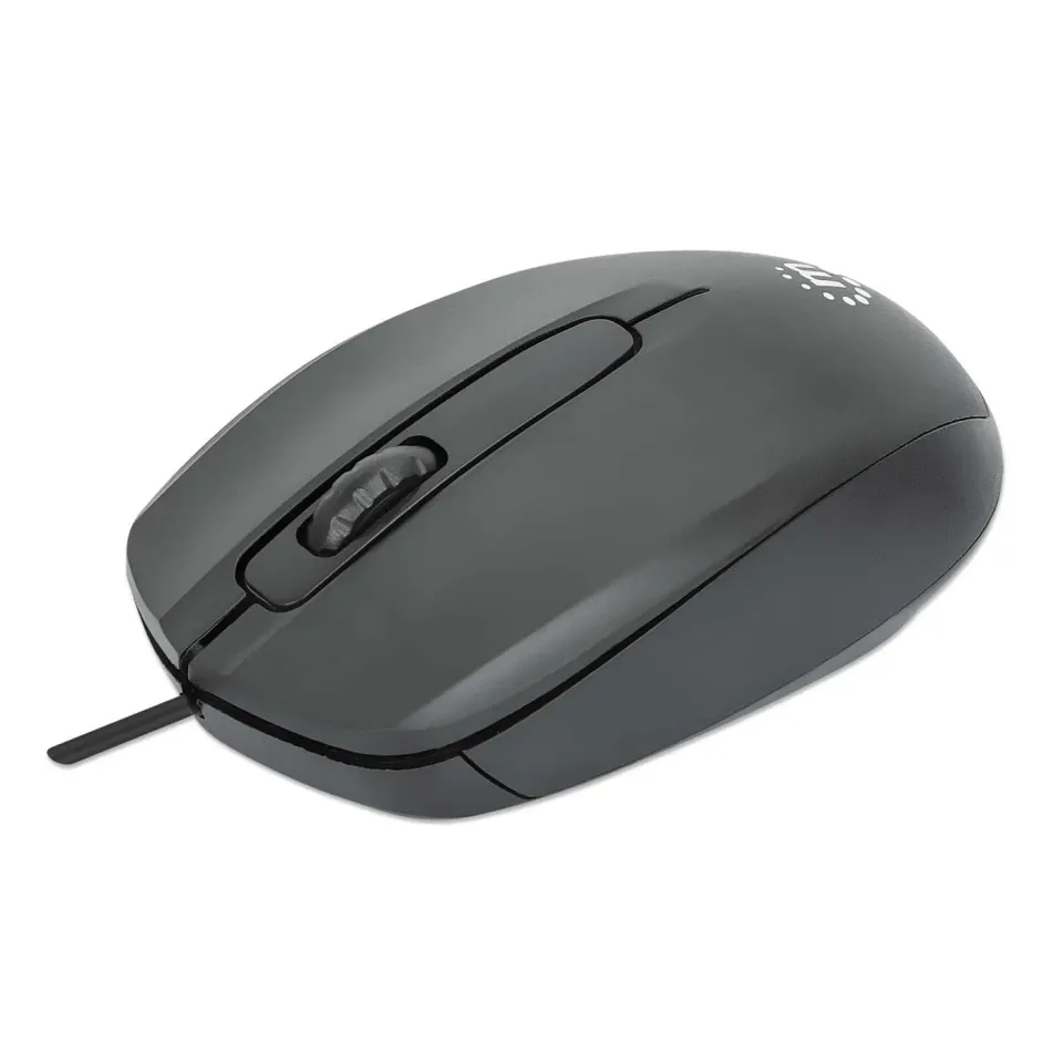 Manhattan Comfort II mouse USB nero 1000 DPI con filo