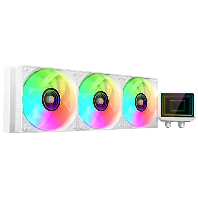 Mars Gaming ML-TWO360 Dissipatore Liquido Bianco ARGB 600W