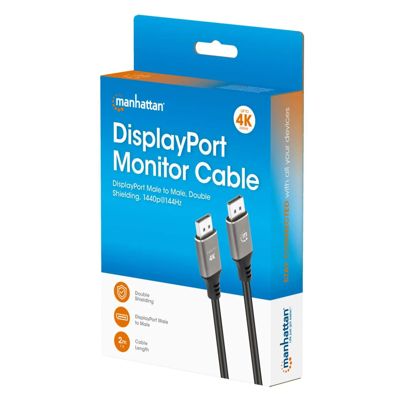 Manhattan Cavo DisplayPort 4K@60Hz 2 m MST