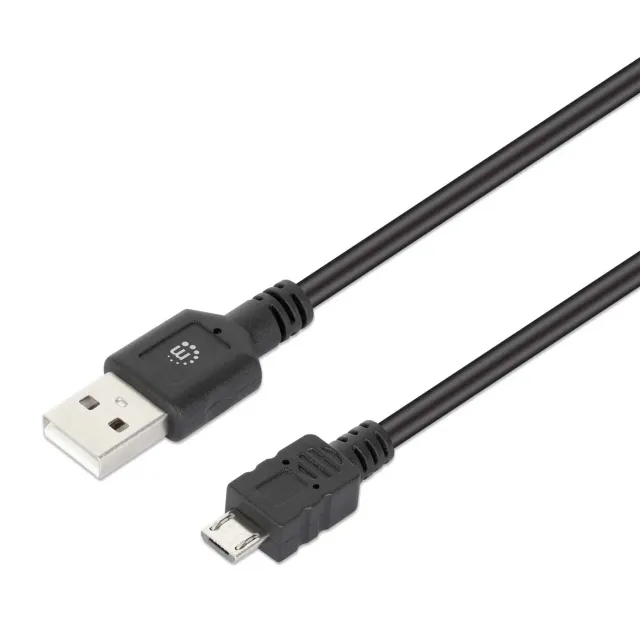 Manhattan Cavo USB 2.0 Tipo-A a Micro-B 2m 480Mbps