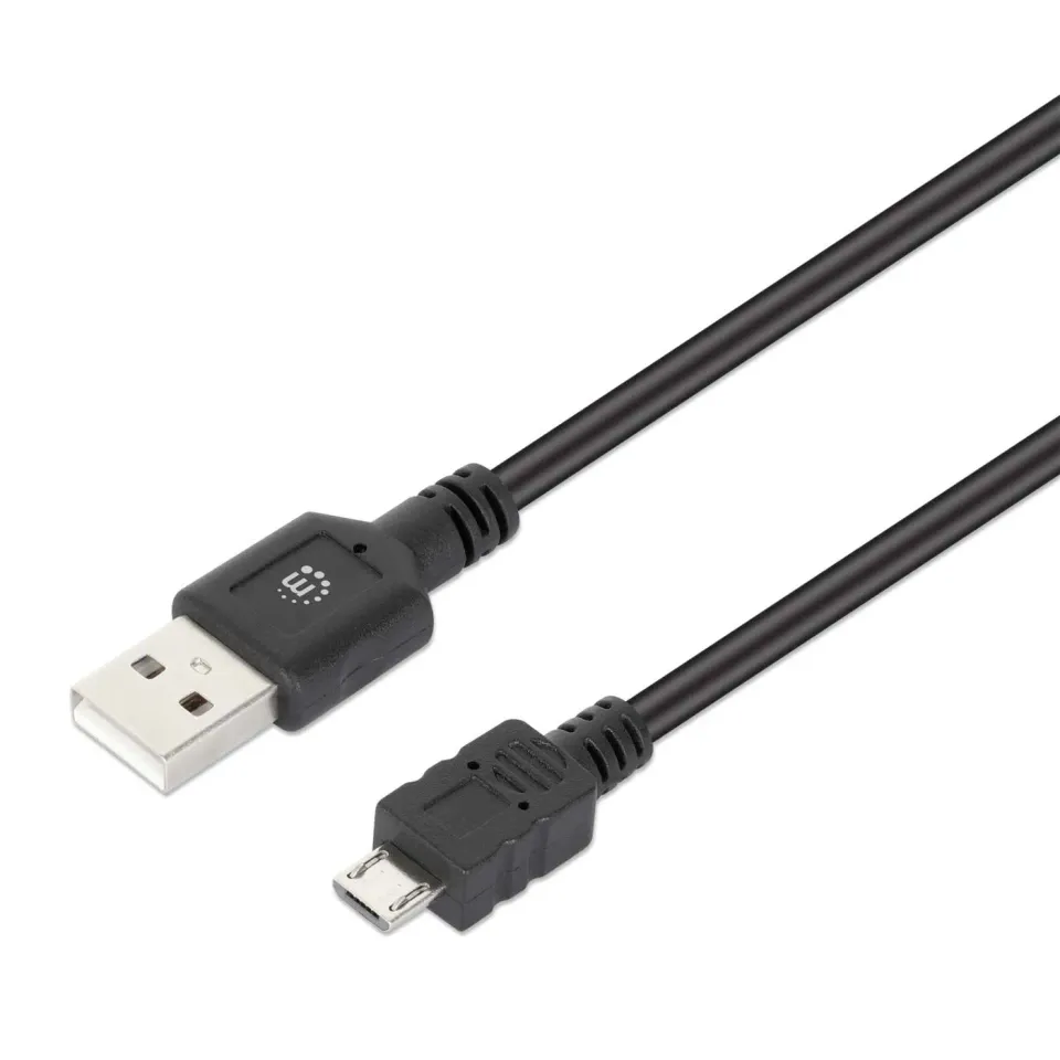 Manhattan Cavo USB 2.0 Tipo-A a Micro-B 2m 480Mbps