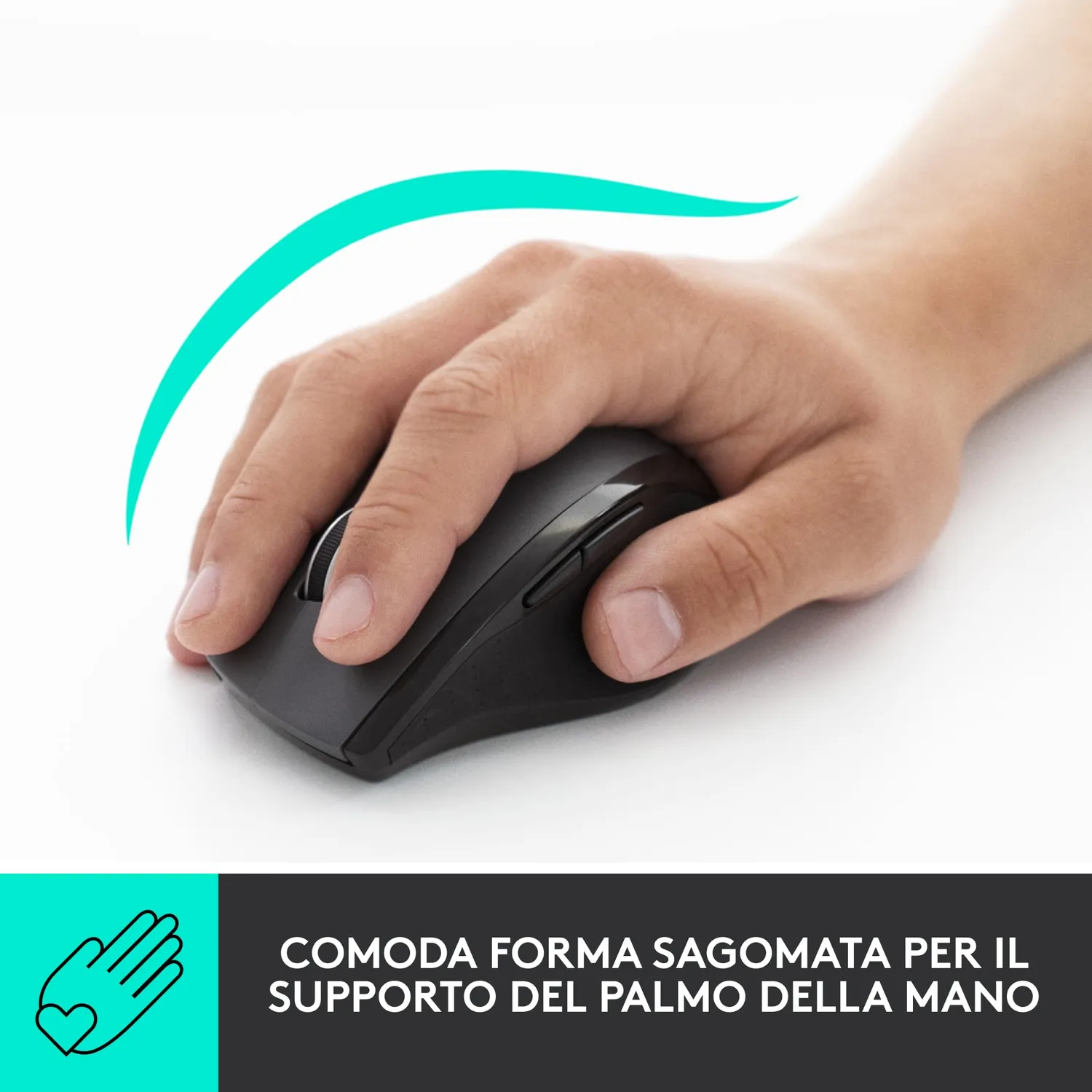 Logitech M705 Marathon mouse wireless nero 5 tasti
