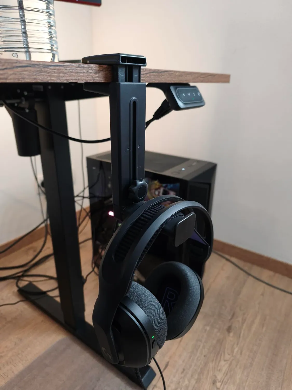 Mars Gaming MHH2 supporto cuffie nero doppio regolabile