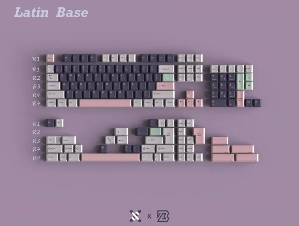 CoffeeKeys KBS Butterfly Girl Keycaps PBT Cherry