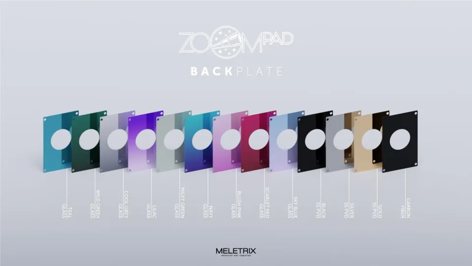 CoffeeKeys Zoompad Back plate fondello extra