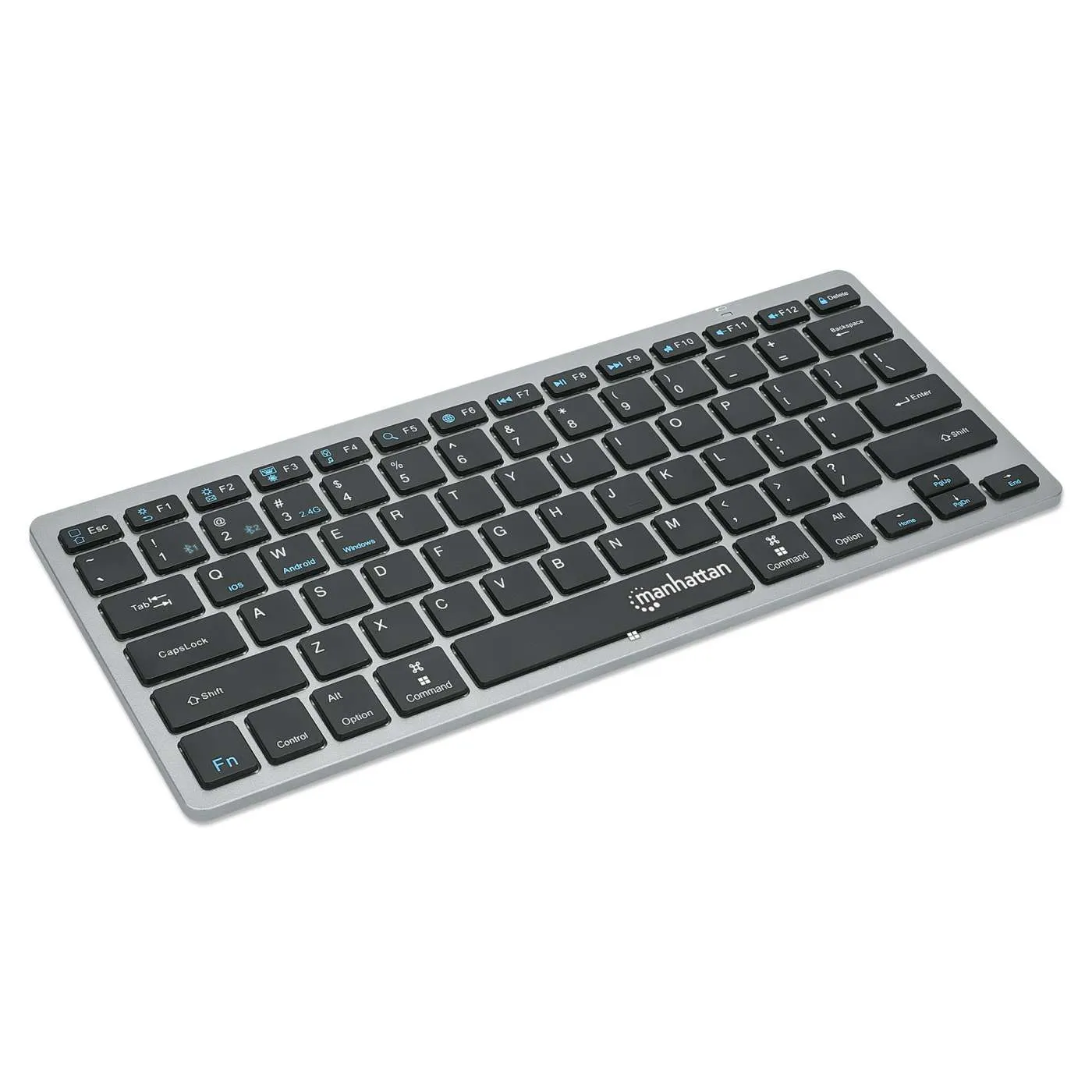 Manhattan Ultra Slim Tastiera Wireless Nera Dual-Mode