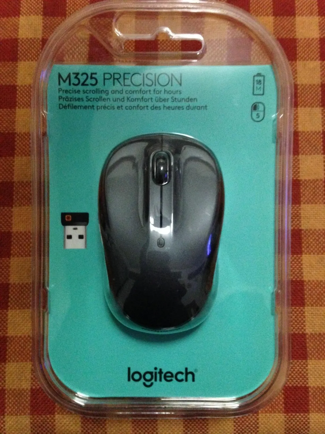 Logitech M325 Mouse Wireless Nero micro ricevitore preciso
