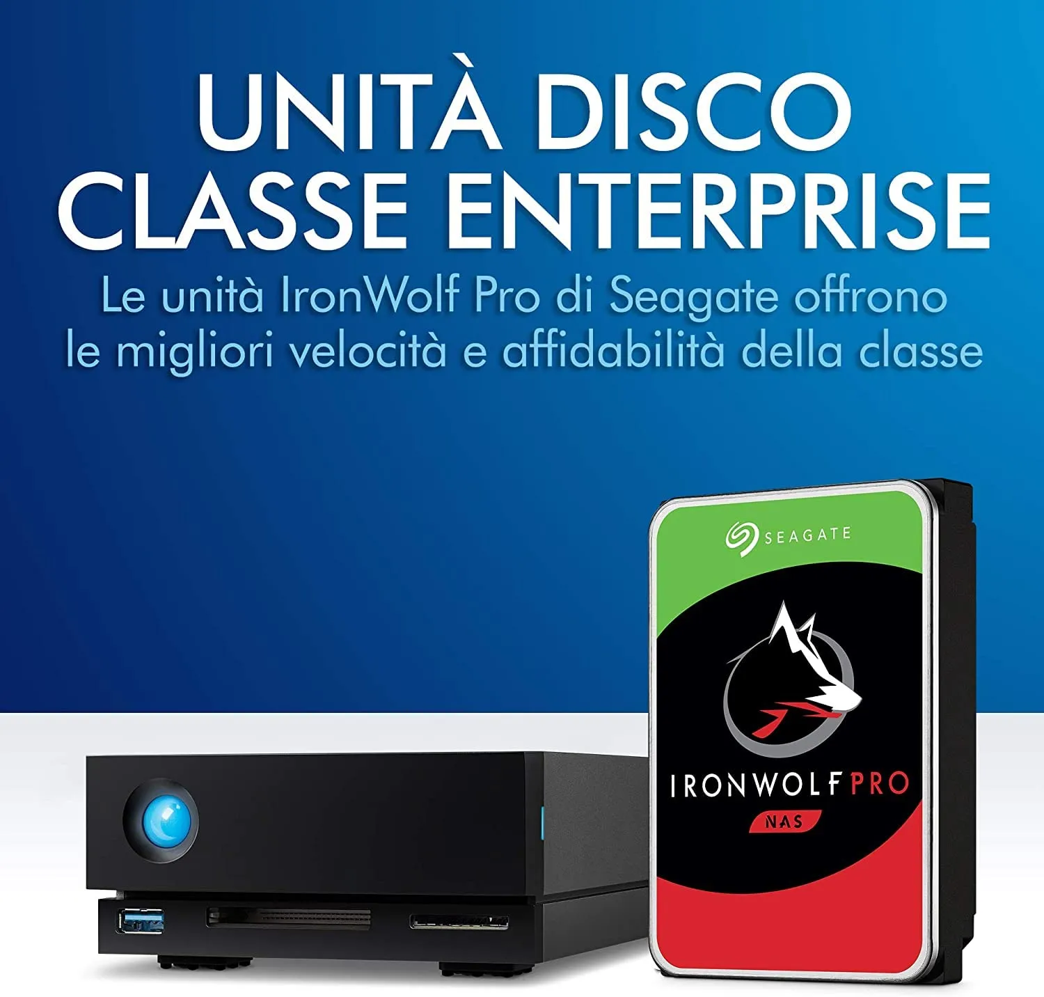Mevo Start LaCie 1big Dock 4TB kit camera e hard disk