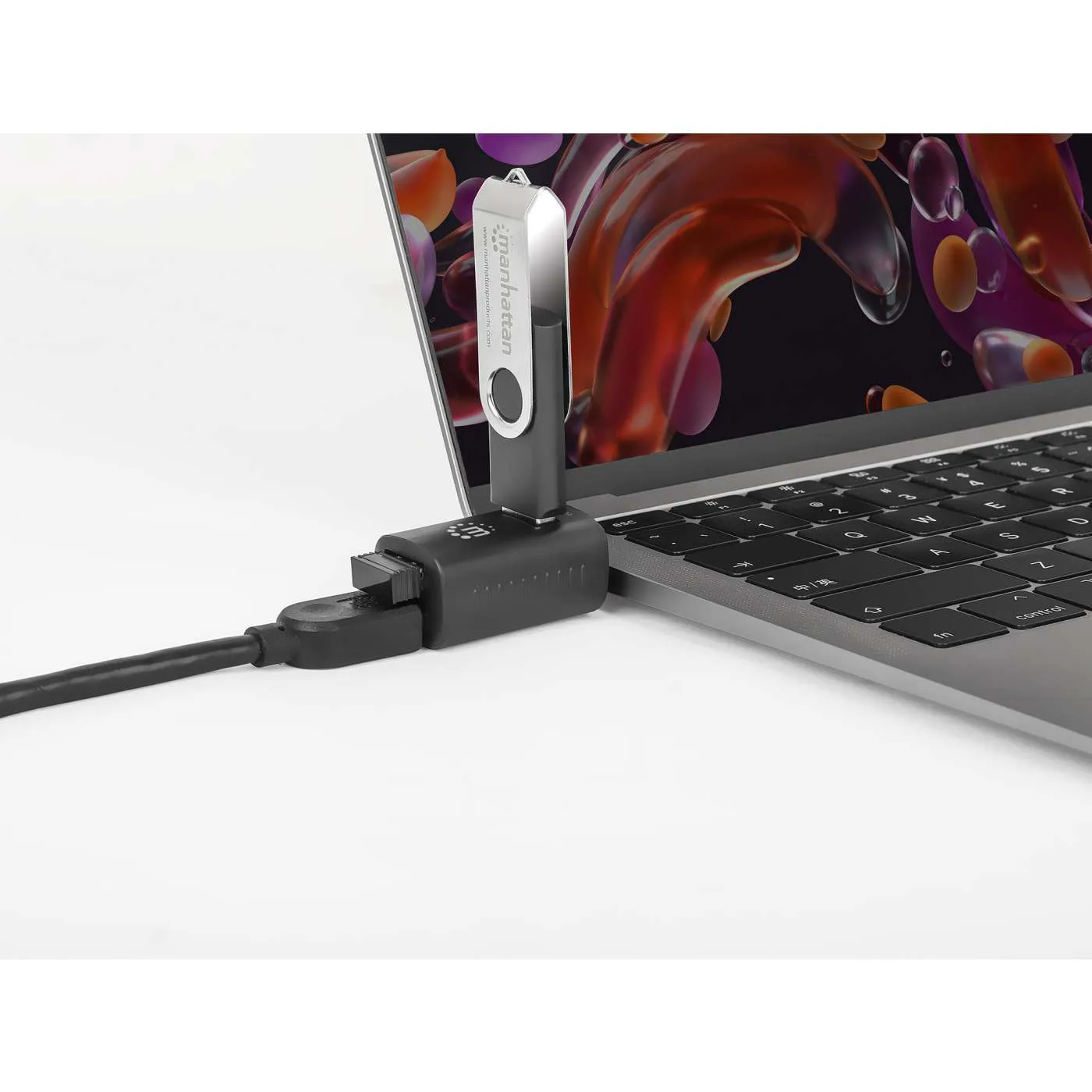 Manhattan Mini Hub USB-C 3 Porte USB 3.0 Combo