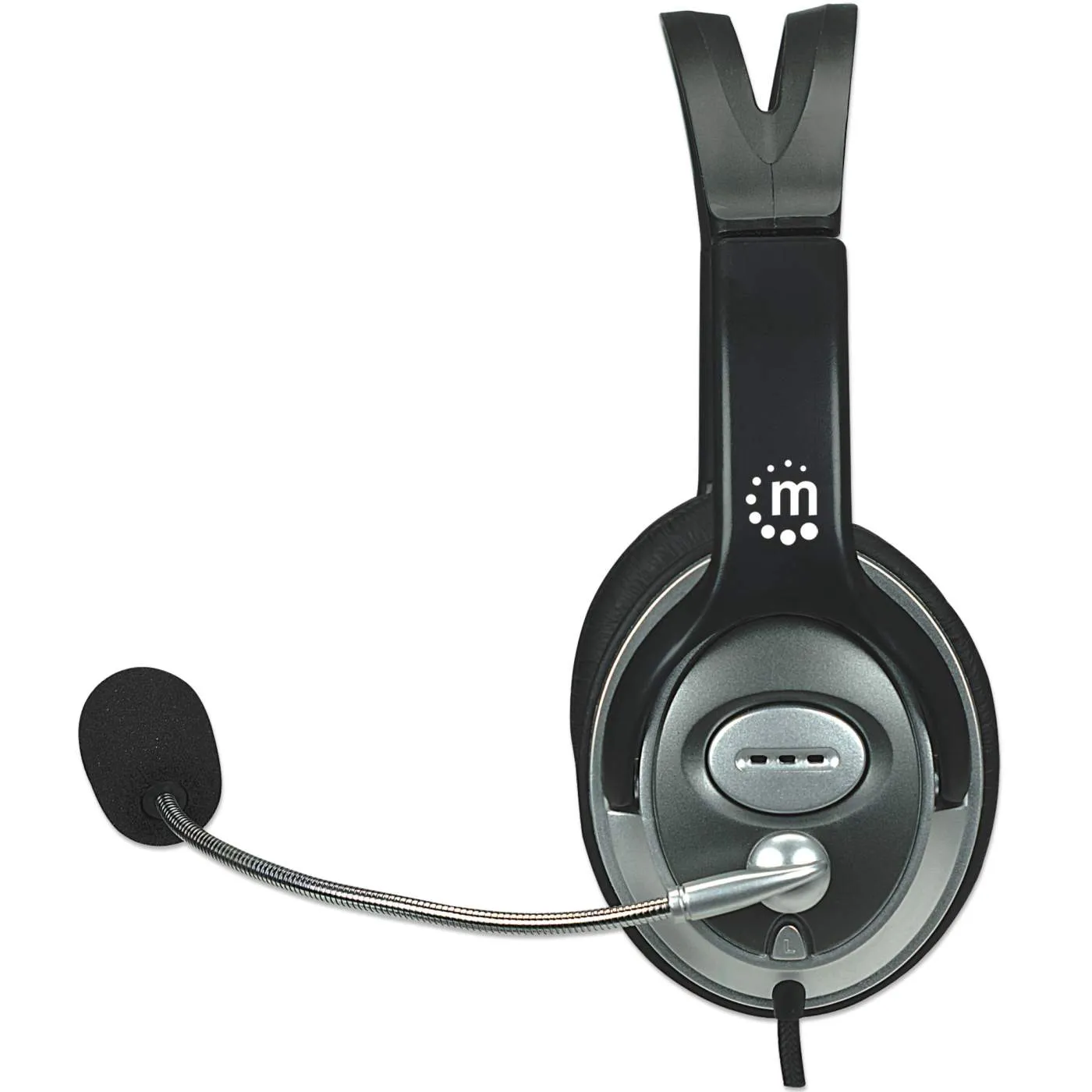 Manhattan Classic Cuffie Stereo Over-Ear Microfono Argento