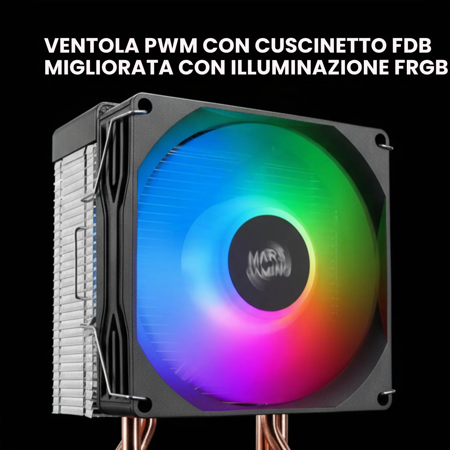 Mars Gaming MCPU-X3 dissipatore CPU 190W nero Intel AMD