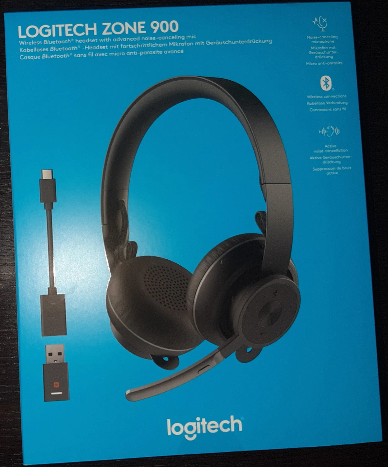 Logitech Zone 900 cuffie wireless Bluetooth ANC on-ear