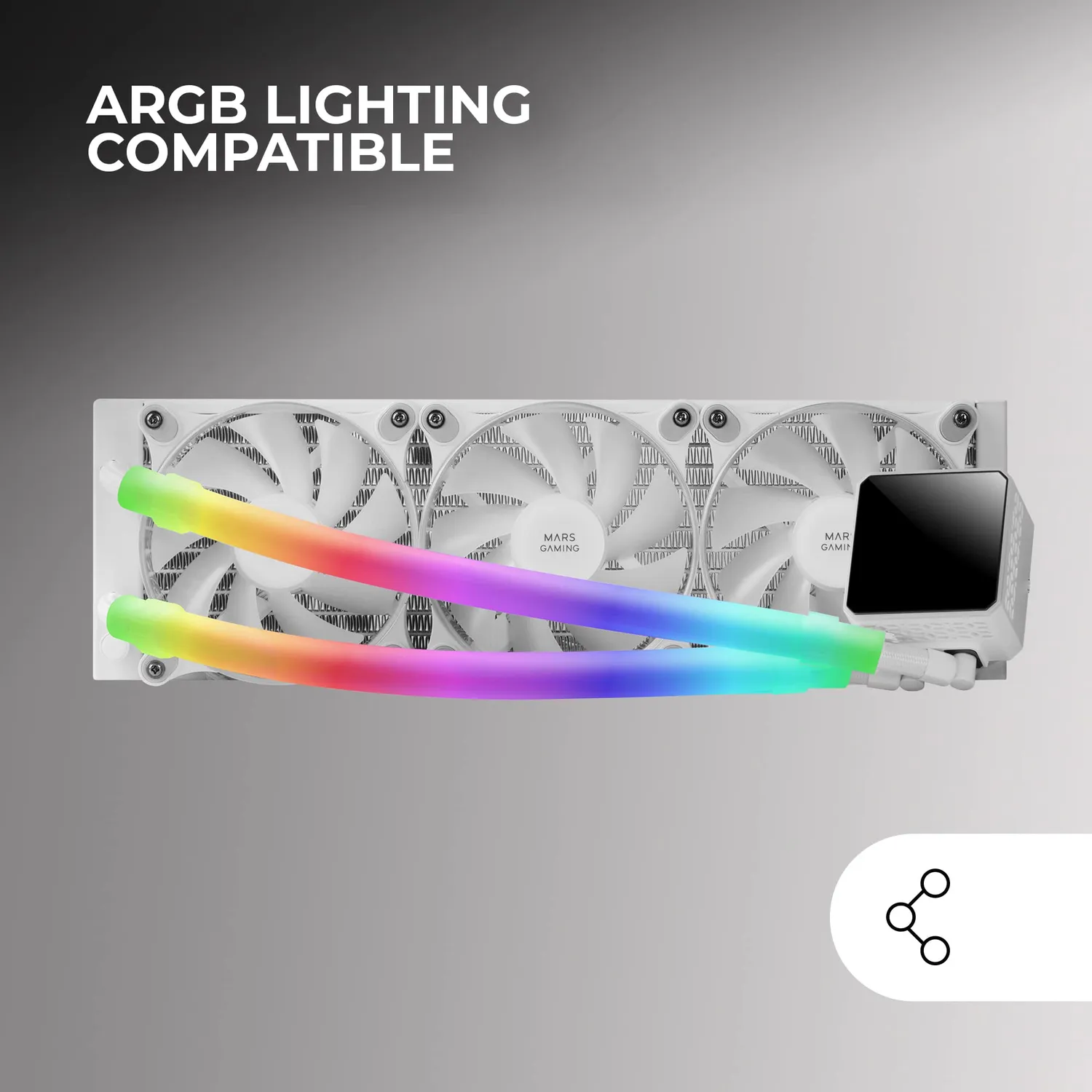 Mars Gaming MCA-WT guaina ARGB tubi 330mm 30 LED