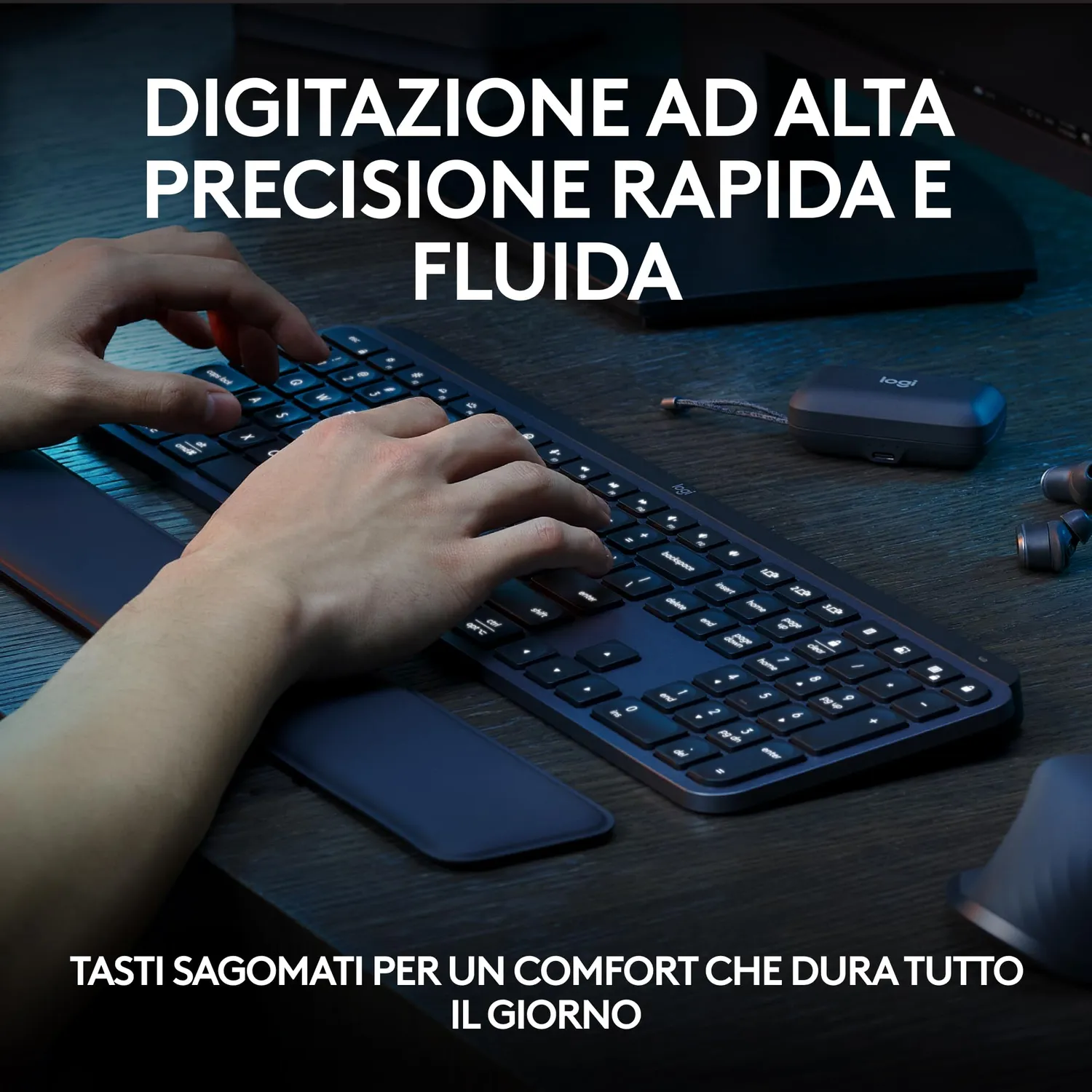 Logitech MX Keys S tastiera wireless US INT'L retroilluminata