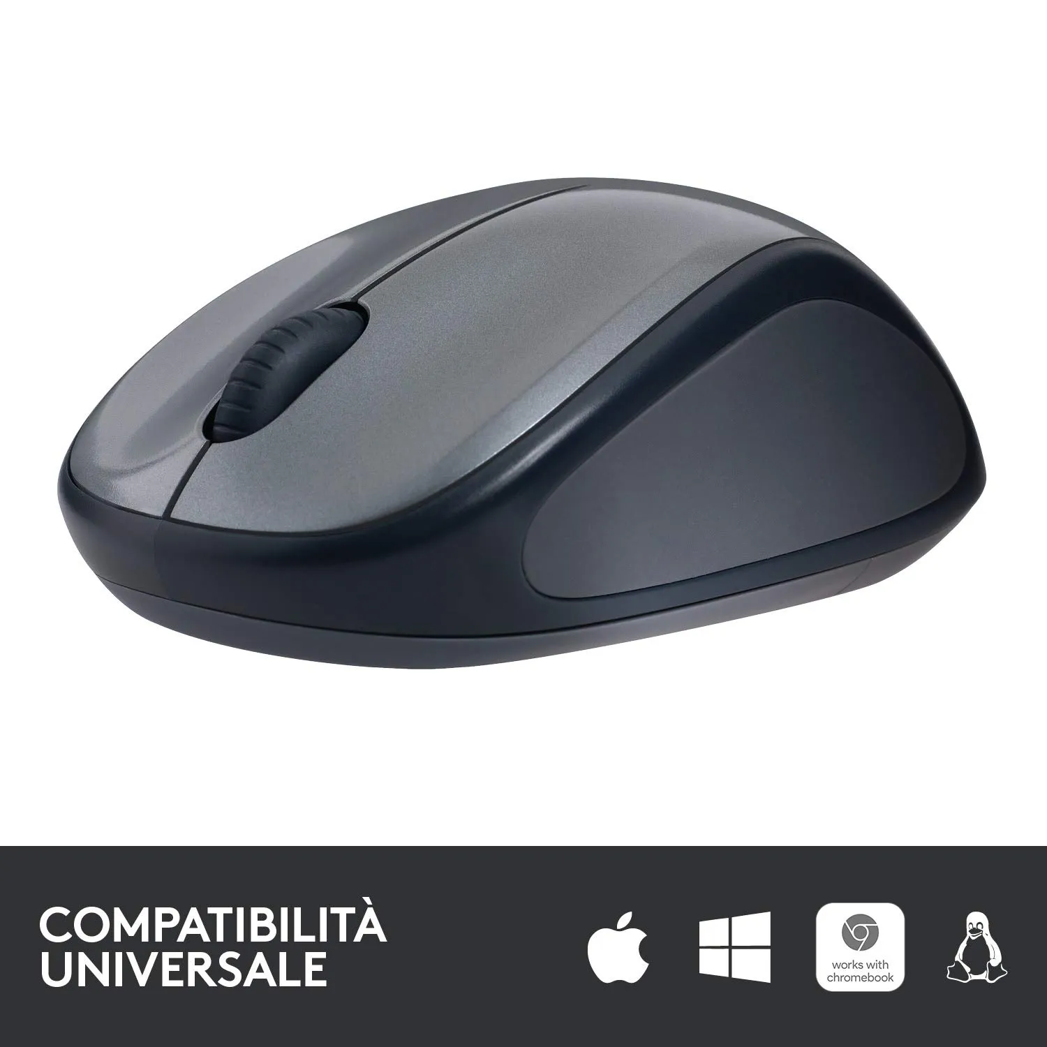 Logitech M325 Mouse Wireless Nero micro ricevitore preciso