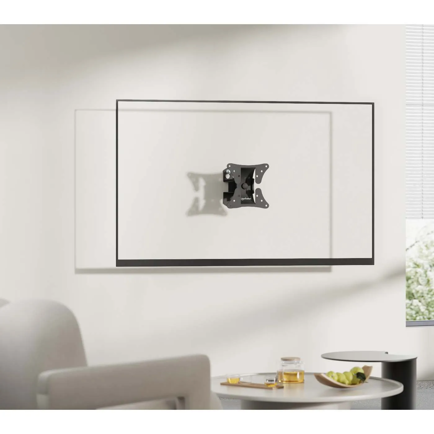 Manhattan Supporto TV a Muro 13-32" Inclinabile Nero