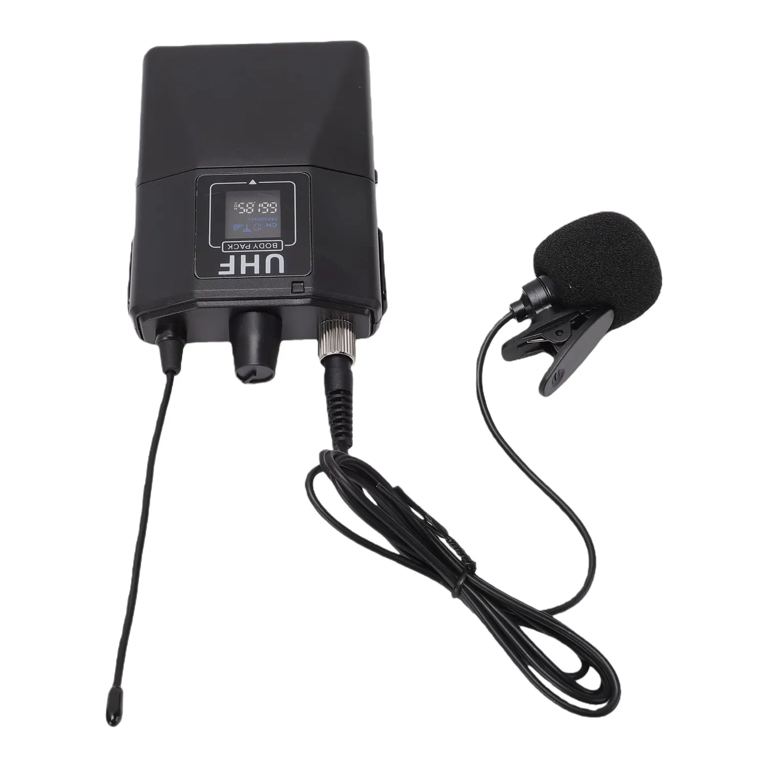 Zunate Microfono Lavalier Wireless Doppio 50m Clip