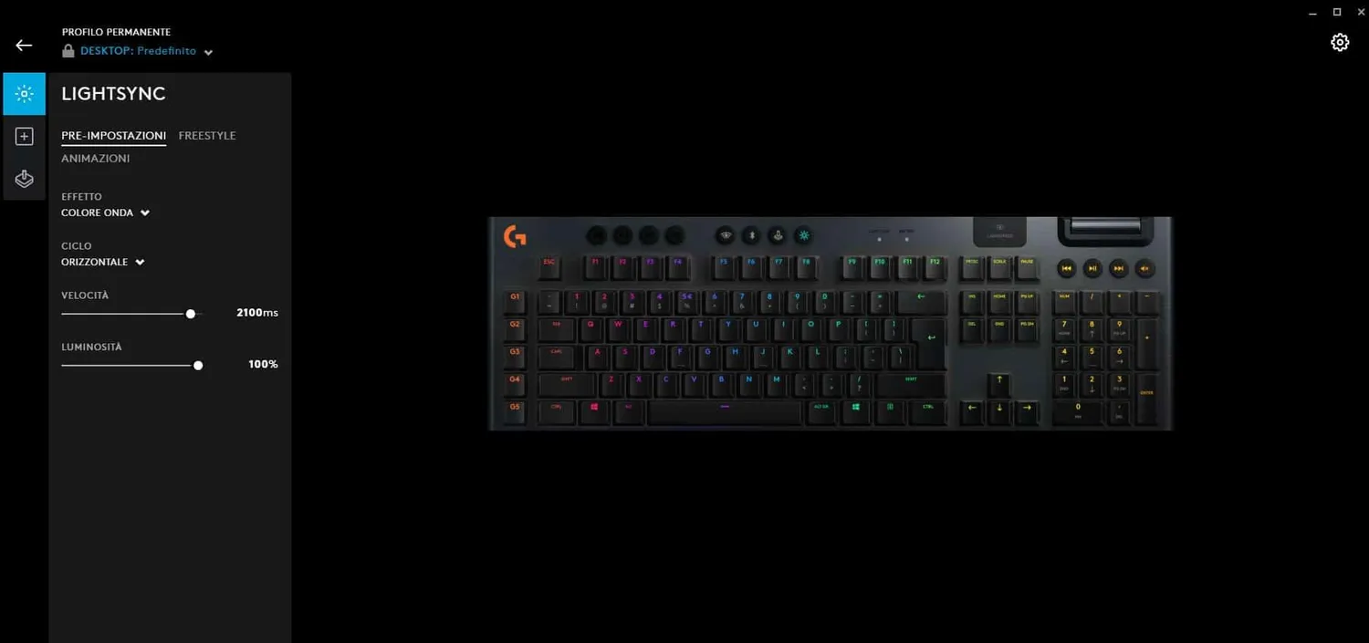 Logitech G G915 Tastiera Gaming Wireless GL Tactile