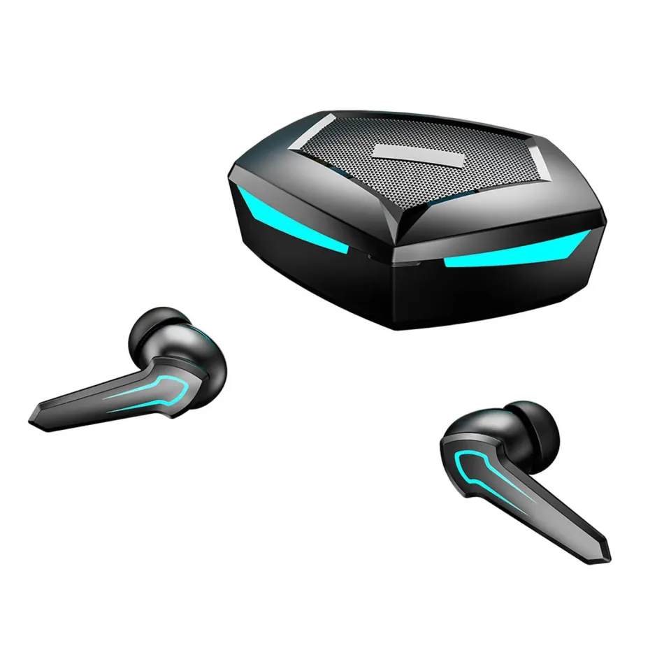 Zunate Auricolari Gaming Bluetooth 5.2 Neri 45 ms