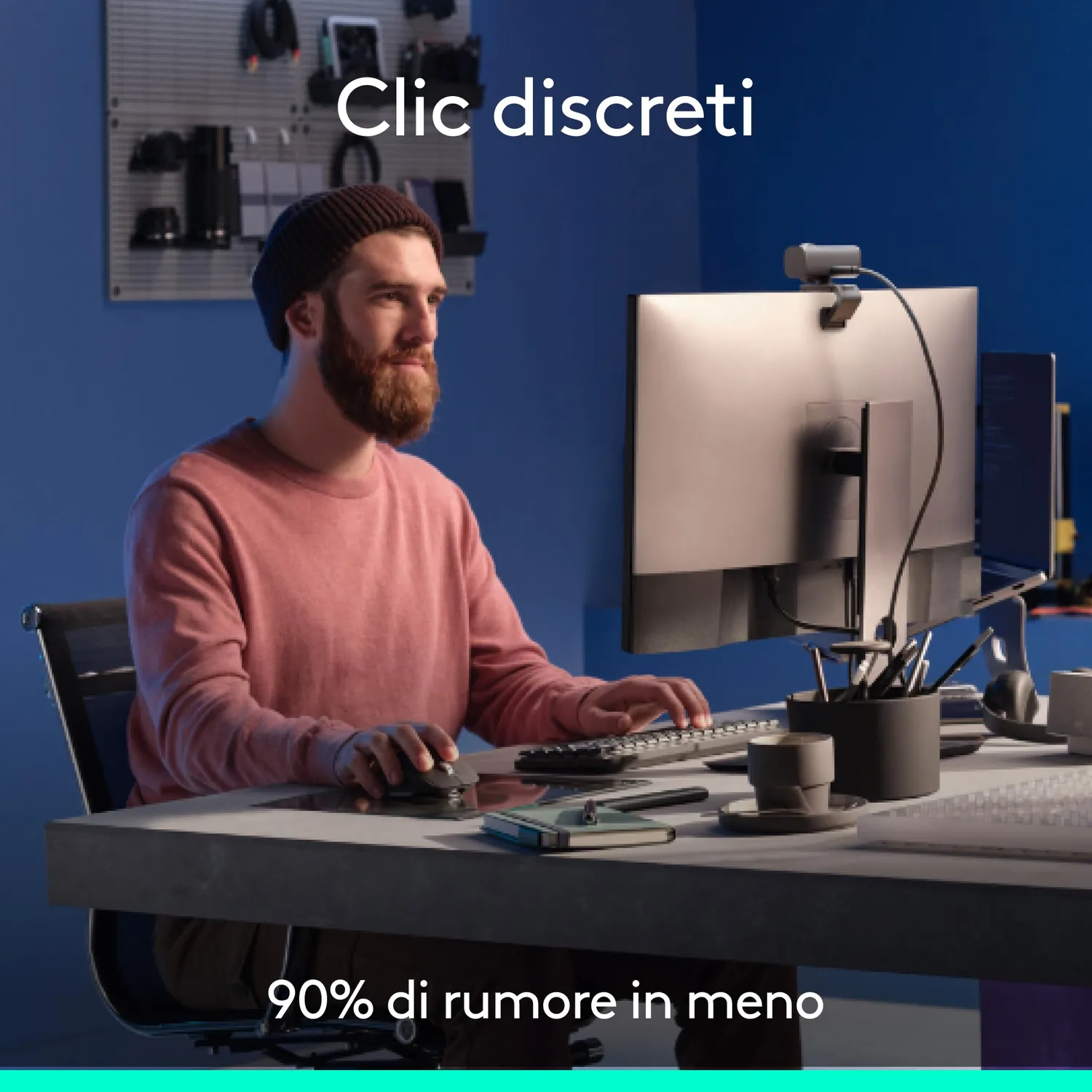 Logitech MX Master 3S mouse wireless 8000 DPI silenzioso
