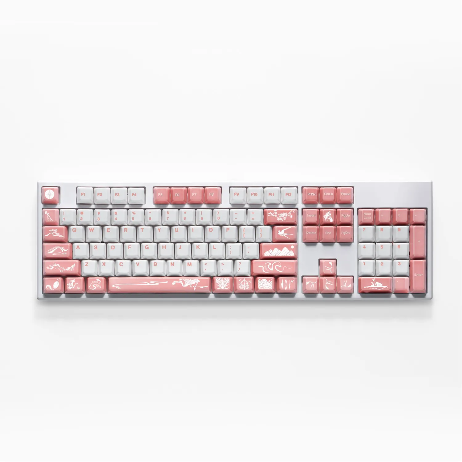 Cerakey Year of Snake set tasti ceramica 159 tasti pink white