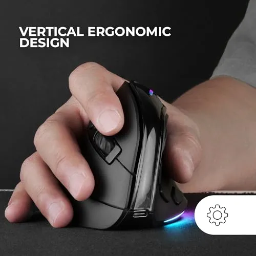 Mars Gaming MM-SK mouse gaming verticale nero wireless