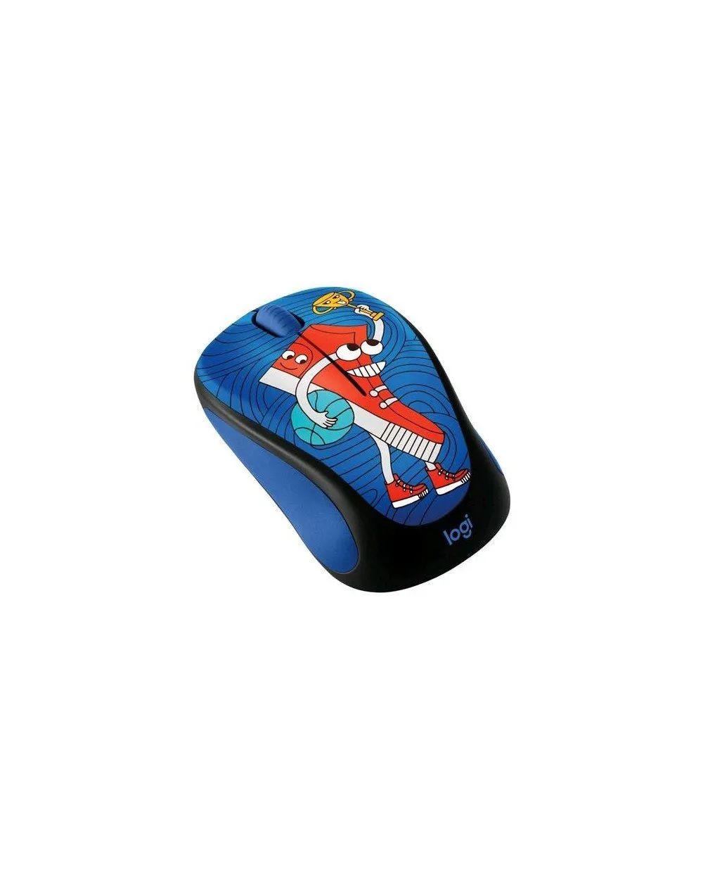 Logitech M238 Doodle mouse wireless Champion Coral con adesivi