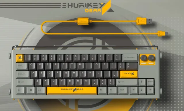 Shurikey Hanzo Vintage Computer tastiera 60% retrò